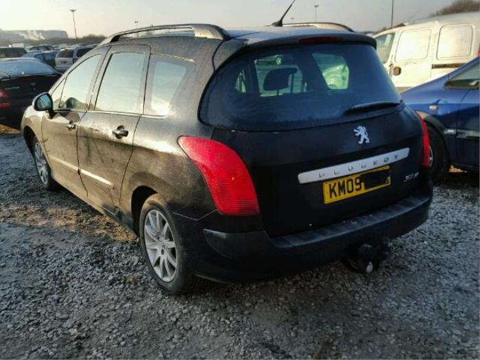 Peugeot 308 Sloopvoertuig (2008, Metallic, Zwart)