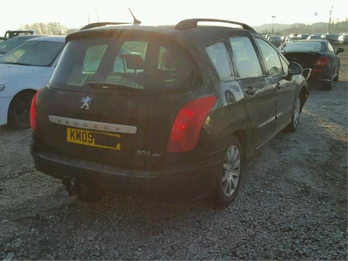 Peugeot 308 Sloopvoertuig (2008, Metallic, Zwart)