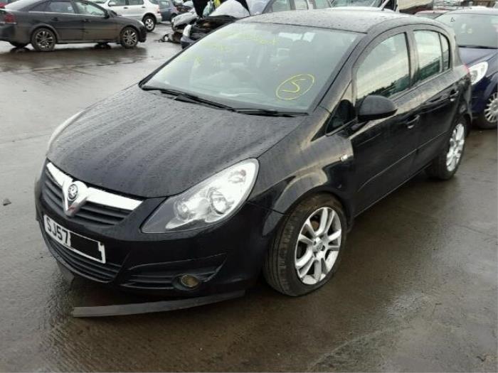 Opel Corsa D 1.2 16V Sloopvoertuig (2009, Zwart)
