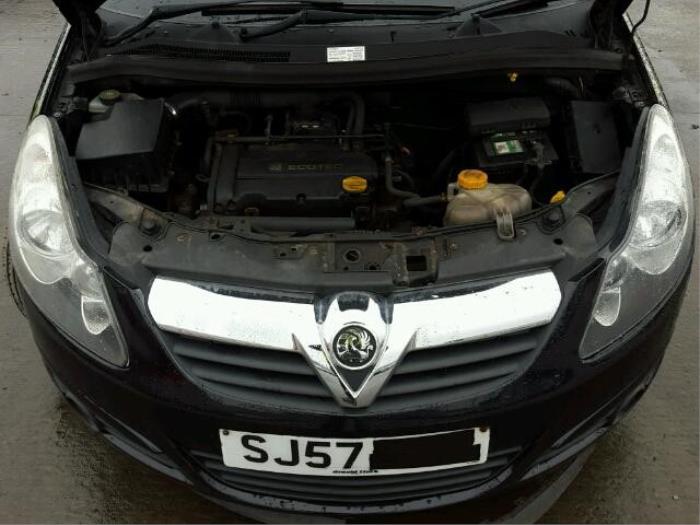 Opel Corsa D 1.2 16V Sloopvoertuig (2009, Zwart)