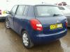 Skoda Fabia II 1.2i 12V Sloopvoertuig (2009, Blauw, Wit)