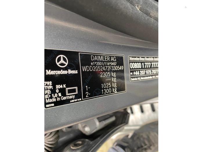 Mercedes C Estate C-350 e 2.0 16V Sloopvoertuig (2016, Metallic, Muisgrijs)