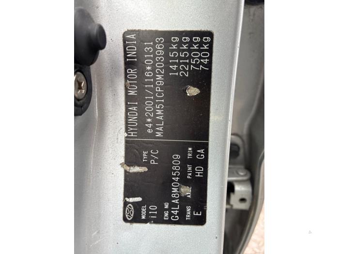 Hyundai i10 1.2i 16V Sloopvoertuig (2009, Grijs)