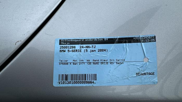 BMW 5 serie 520i 24V Sloopvoertuig (2004, Grijs)