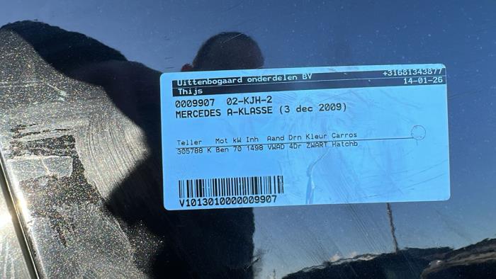 Mercedes A 1.5 A-160 Occasion (2009, Zwart)