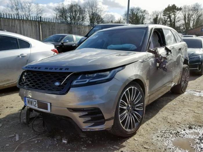 Landrover Range Rover Velar 2.0 16V P250 AWD Sloopvoertuig (2018, Zilver)