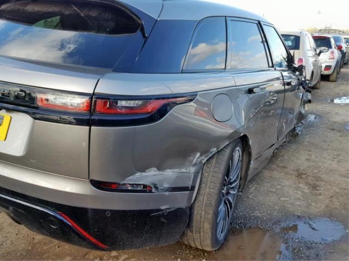 Landrover Range Rover Velar 2.0 16V P250 AWD Sloopvoertuig (2018, Zilver)