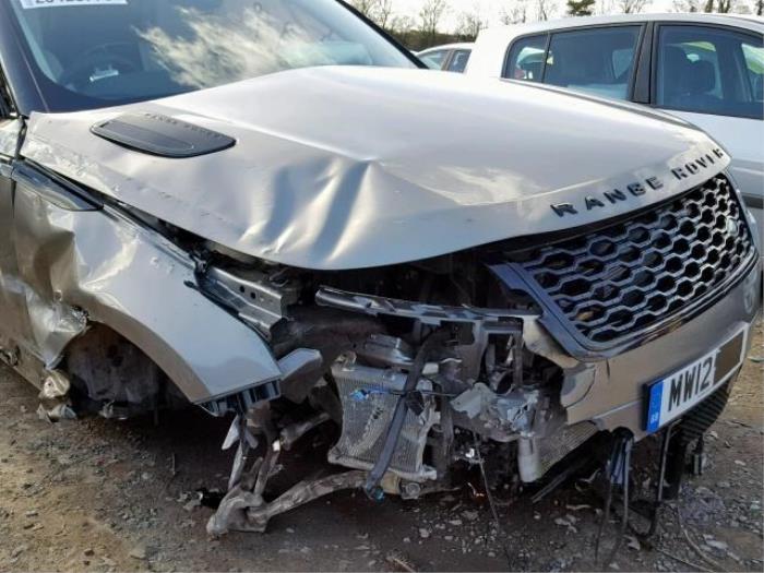 Landrover Range Rover Velar 2.0 16V P250 AWD Sloopvoertuig (2018, Zilver)