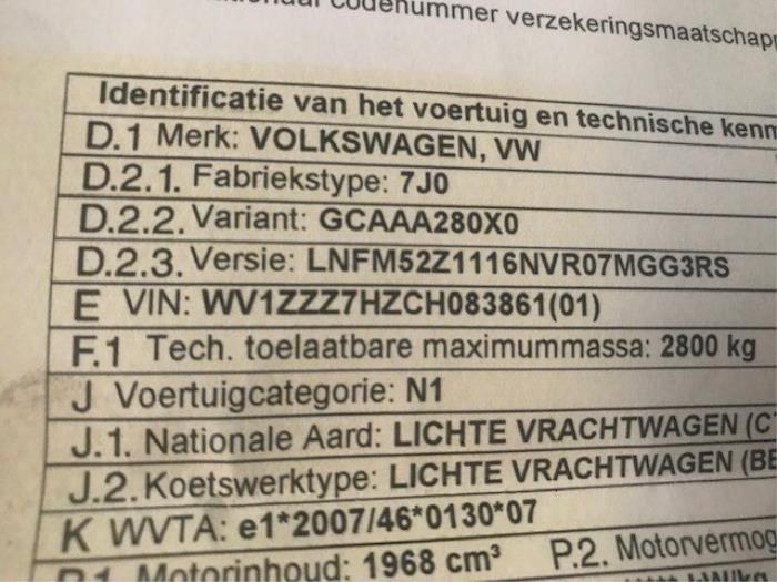 Volkswagen Transporter T5 2.0 TDI DRF Sloopvoertuig (2013, Wit)