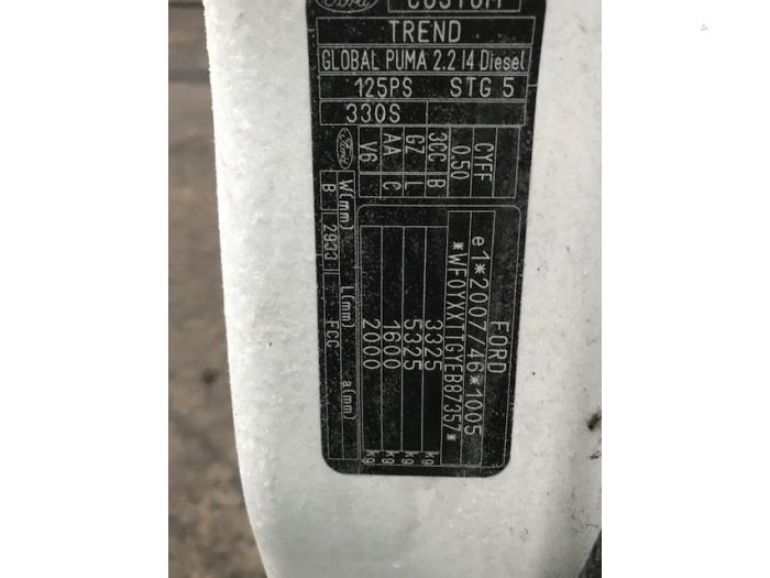 Ford Transit Custom Sloopvoertuig (2014)