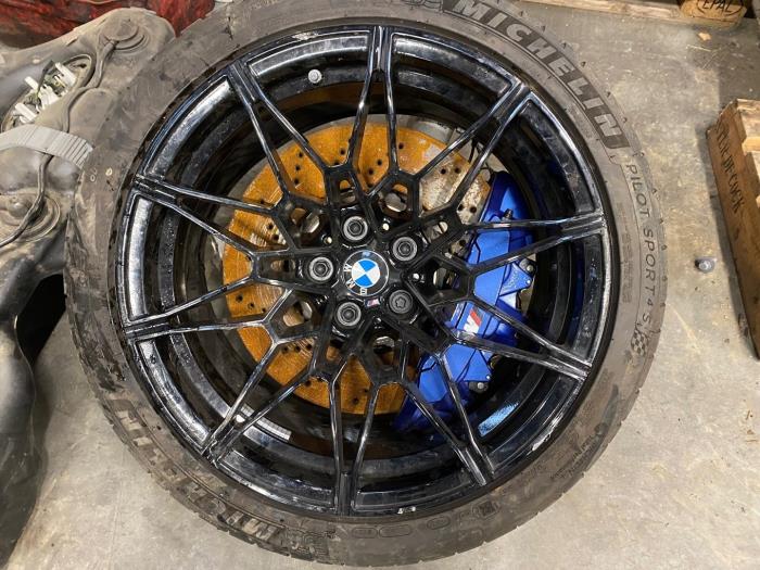 BMW M3 Sloopvoertuig (2021, Donker, Metallic, Muisgrijs, Grijs)