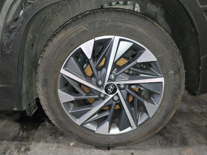 Hyundai Tucson 1.6 T-GDI Sloopvoertuig (2021, Donker, Groen)