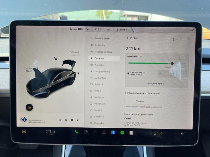 Tesla Model 3 Long Range AWD 75 kWh Sloopvoertuig (2019, Zwart)
