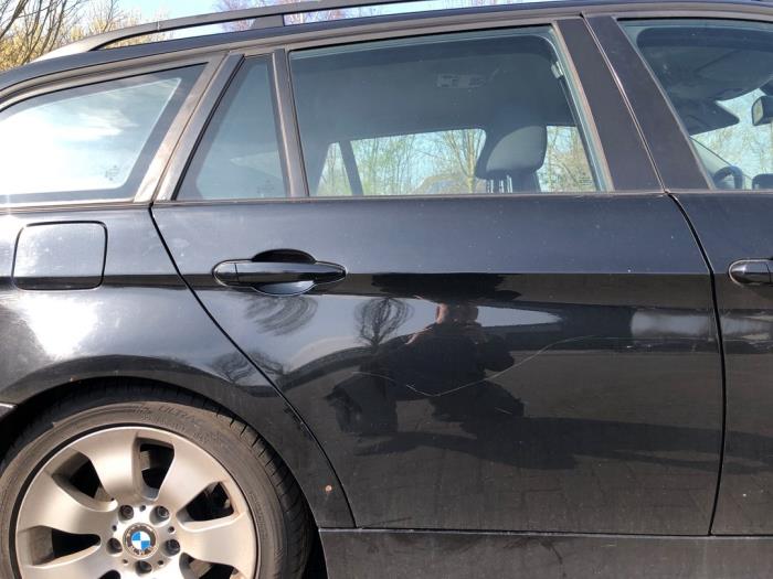 BMW 3 serie Touring 320d 16V Corporate Lease Sloopvoertuig (2007, Zwart)