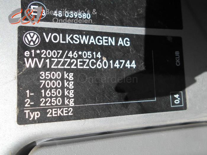 Volkswagen Crafter 2.0 BiTDI Sloopvoertuig (2013, Zilvergrijs)