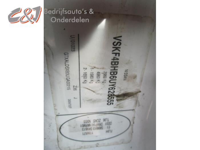 Nissan Primastar 2.0 dCi 120 Sloopvoertuig (2011, Wit)