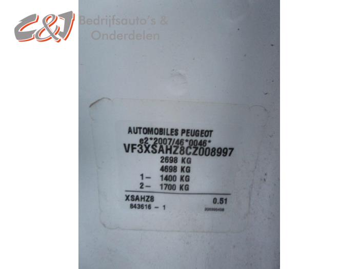 Peugeot Expert 2.0 HDiF 16V 130 Sloopvoertuig (2012, Wit)