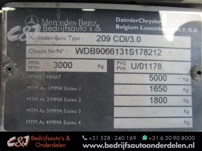 Mercedes Sprinter 3t 209 CDI 16V Sloopvoertuig (2007, Wit)