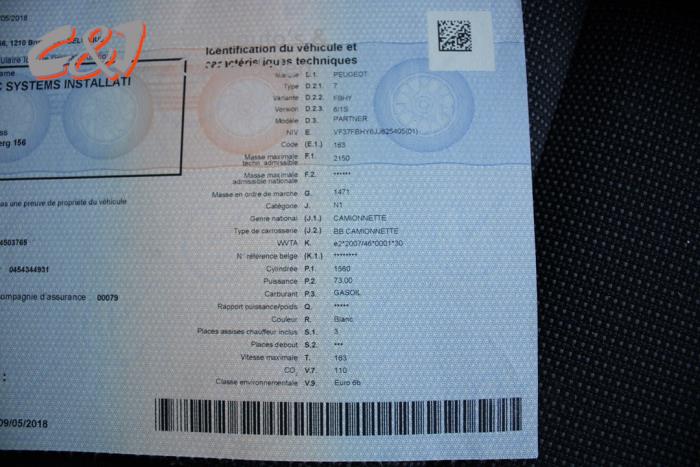 Peugeot Partner 1.6 BlueHDi 100 Sloopvoertuig (2018, Wit)