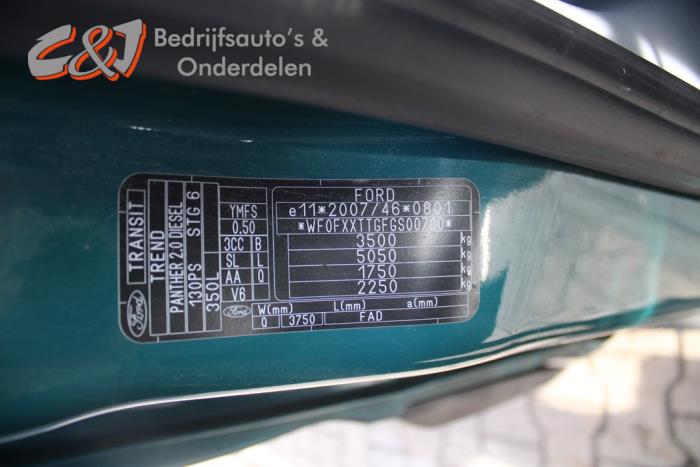 Ford Transit 2.0 TDCi 16V Eco Blue 130 Sloopvoertuig (2017, Donker, Groen)