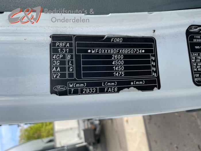 Ford Transit 2.2 TDCi 16V Sloopvoertuig (2007, Wit)