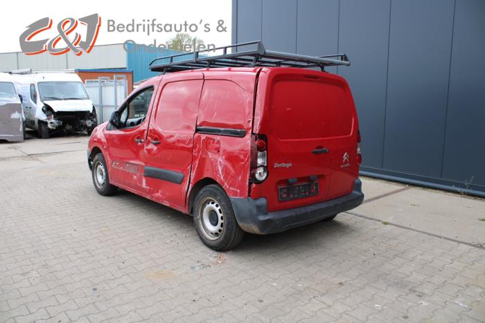 Citroen Berlingo 1.6 Hdi, BlueHDI 75 Sloopvoertuig (2017, Rood)