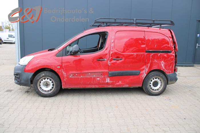 Citroen Berlingo 1.6 Hdi, BlueHDI 75 Sloopvoertuig (2017, Rood)