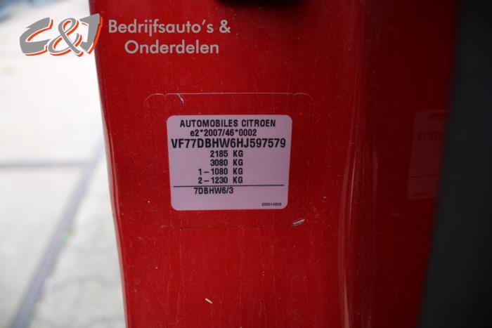 Citroen Berlingo 1.6 Hdi, BlueHDI 75 Sloopvoertuig (2017, Rood)