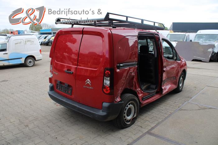Citroen Berlingo 1.6 Hdi, BlueHDI 75 Sloopvoertuig (2017, Rood)