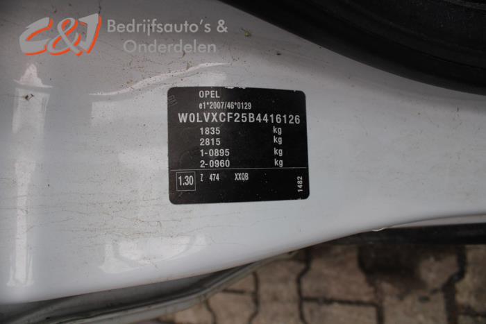 Opel Combo 1.3 CDTI 16V Sloopvoertuig (2012, Wit)