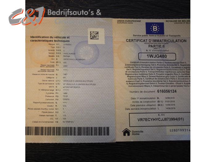 Citroen Berlingo 1.5 BlueHDi 100 Sloopvoertuig (2019, Grijs)