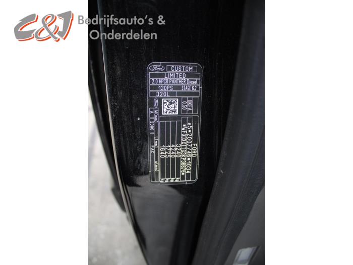 Ford Tourneo Custom 2.0 TDCi 16V Eco Blue 130 Sloopvoertuig (2020, Zwart)