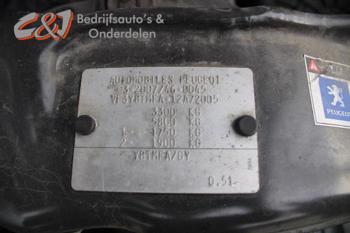 Peugeot Boxer 2.2 HDi 130 Euro 5 Sloopvoertuig (2016, Wit)