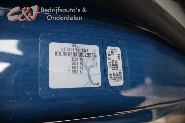 Opel Movano 2.3 CDTi 16V FWD Sloopvoertuig (2012, Blauw)