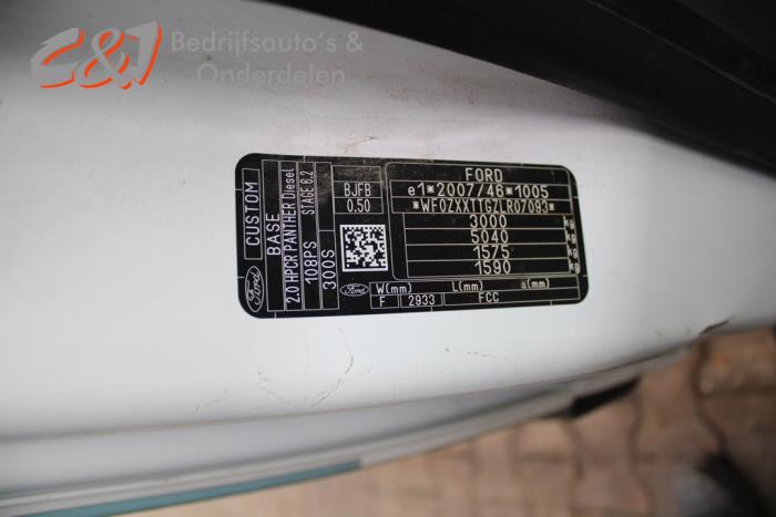 Ford Transit Custom 2.0 TDCi 16V Eco Blue 105 Sloopvoertuig (2020, Wit)
