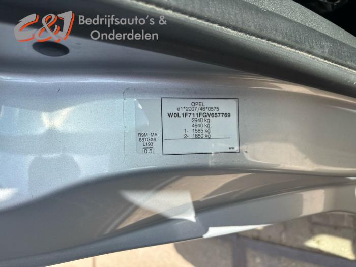 Opel Vivaro 1.6 CDTI BiTurbo 140 Sloopvoertuig (2016, Zilver)