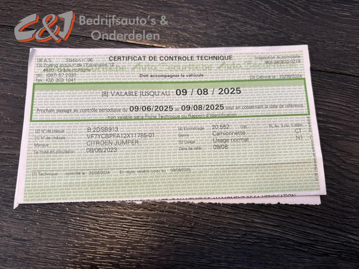 Citroen Jumper 2.2 Blue HDi 140 Sloopvoertuig (2023, Wit)