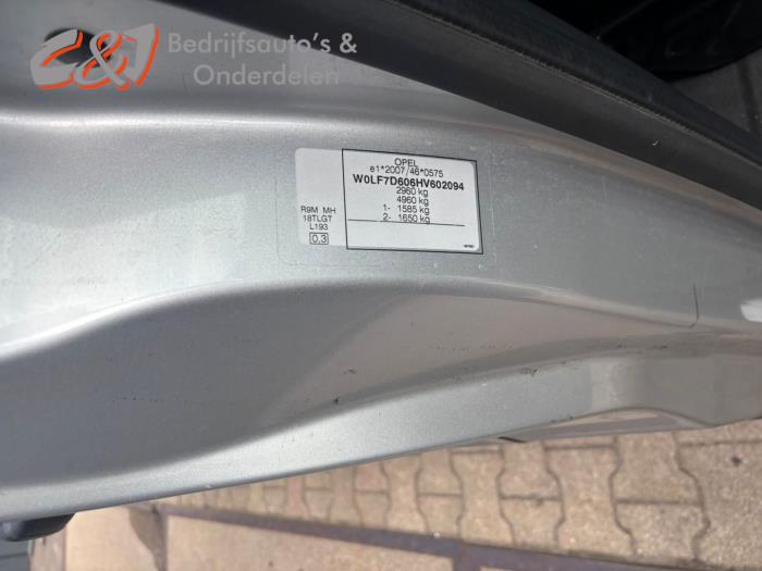 Opel Vivaro 1.6 CDTi BiTurbo 125 Sloopvoertuig (2016, Zilver)