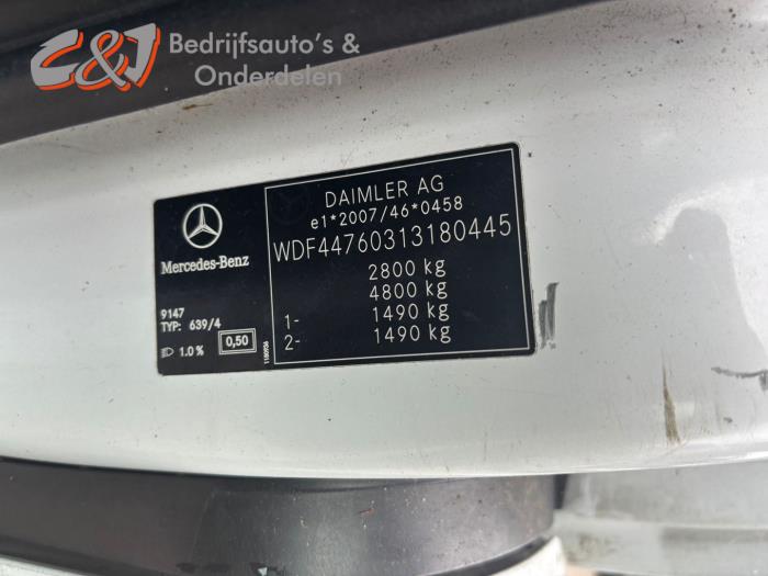 Mercedes Vito 1.6 111 CDI 16V Sloopvoertuig (2016, Wit)