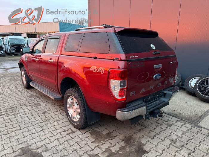 Ford Ranger 3.2 TDCI 20V 4x4 Sloopvoertuig (2018, Donker, Rood)