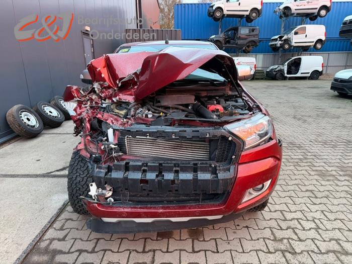 Ford Ranger 3.2 TDCI 20V 4x4 Sloopvoertuig (2018, Donker, Rood)