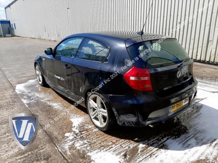 BMW 1 serie 116d 16V Sloopvoertuig (2008, Zwart)