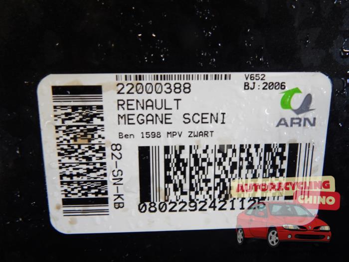 Renault Scénic II 1.6 16V Sloopvoertuig (2006, Zwart)