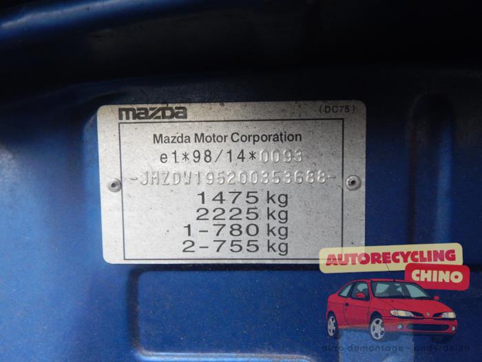 Mazda Demio 1.5 16V Sloopvoertuig (2002, Blauw)