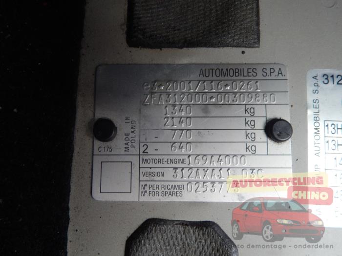 Fiat 500 1.2 Sloopvoertuig (2009, Wit)