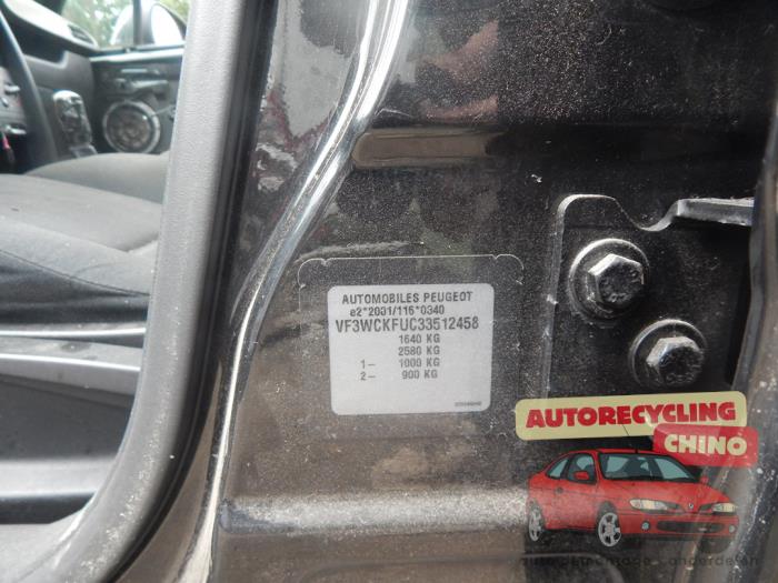 Peugeot 207/207+ 1.4 16V Sloopvoertuig (2006, Zwart)