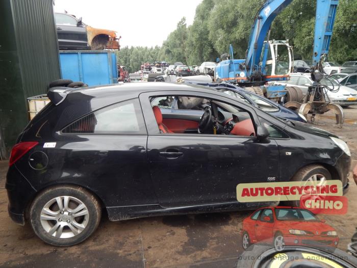 Opel Corsa D 1.4 16V Twinport Sloopvoertuig (2009, Zwart)