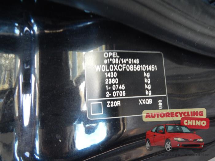 Opel Corsa C 1.2 16V Twin Port Sloopvoertuig (2005, Zwart)