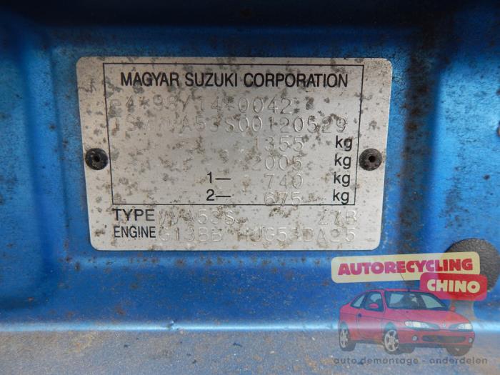 Suzuki Wagon-R+ 1.3 16V Sloopvoertuig (2000, Blauw)