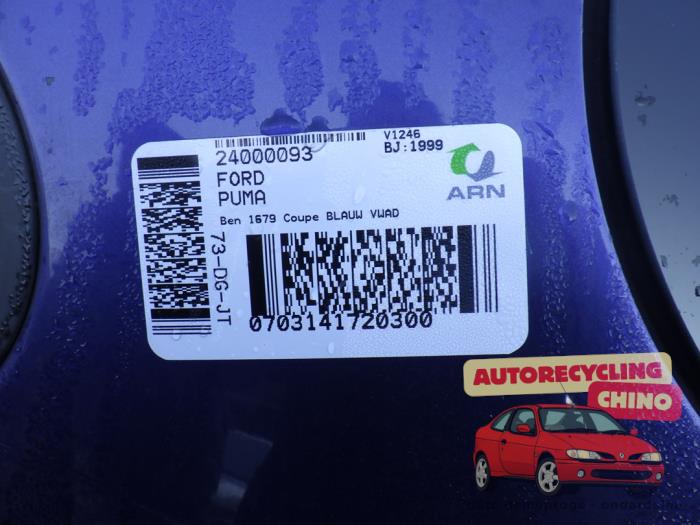 Ford Puma 1.7 16V Sloopvoertuig (1999, Blauw)